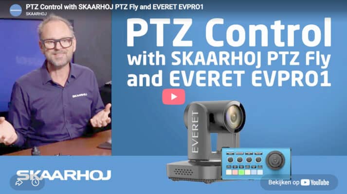 See the Everet EVPRO1 in action with the SKAARHOJ PTZ Fly and discover intuitive joystick control, presets, camera settings and PTZ workflows.